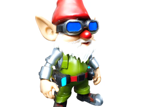 Gnome Squad Cosmic Cyber Adventures 3D Print Model