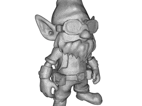 Gnome Squad Cosmic Cyber Adventures 3D Print Model