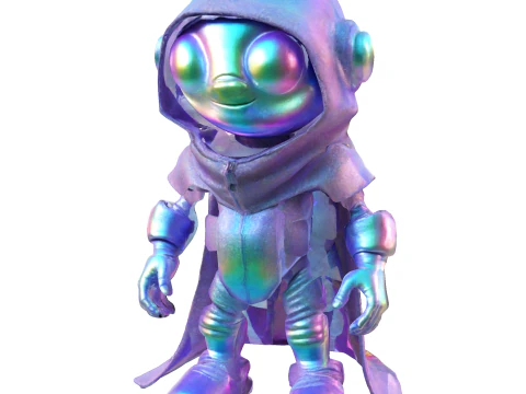 Gnome Squad Cosmic Cyber Adventures 3D Print Model