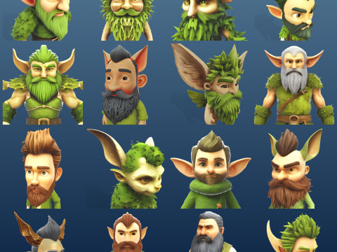 Mosskin Forest Sprite Modèles 3D en vedette