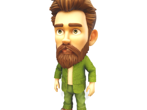 Mosskin Forest Sprite Modèles 3D en vedette
