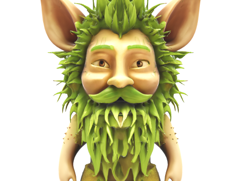 Mosskin Forest Sprite Modèles 3D en vedette