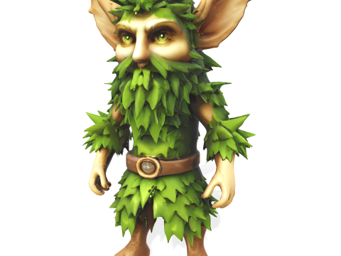 Mosskin Forest Sprite Modèles 3D en vedette
