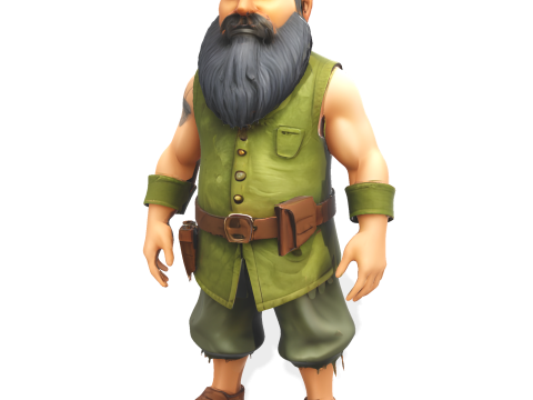 Mosskin Forest Sprite Modèles 3D en vedette