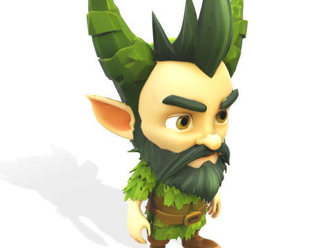 Mosskin Forest Sprite Modèles 3D en vedette