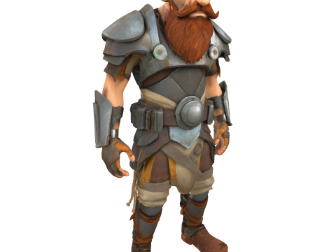 Fantasy Dwarf Warriors Collection - 3D Printable Tabletop Miniatures 3Dプリントモデル