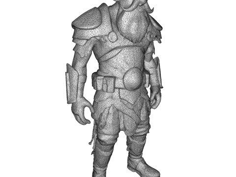Fantasy Dwarf Warriors Collection - 3D Printable Tabletop Miniatures 3Dプリントモデル