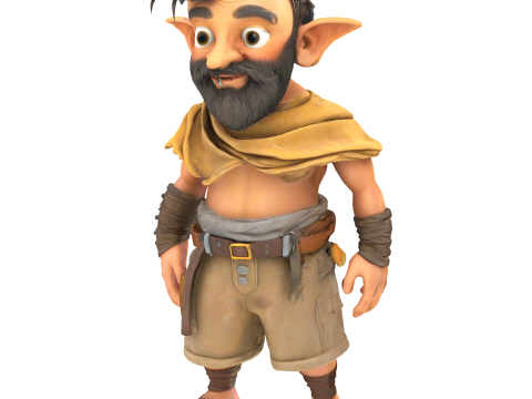 Fantasy Dwarf Warriors Collection - 3D Printable Tabletop Miniatures 3Dプリントモデル