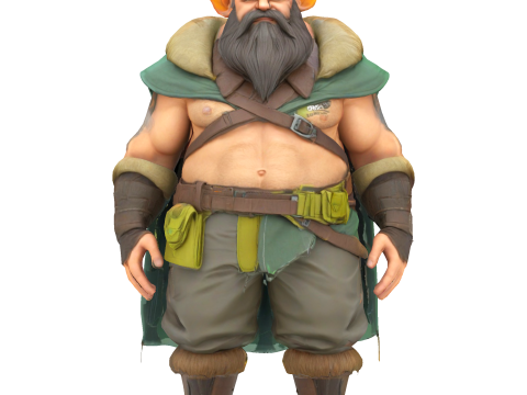Fantasy Dwarf Warriors Collection - 3D Printable Tabletop Miniatures 3Dプリントモデル