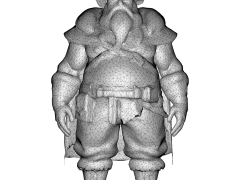 Fantasy Dwarf Warriors Collection - 3D Printable Tabletop Miniatures 3Dプリントモデル