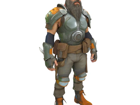 Fantasy Dwarf Warriors Collection - 3D Printable Tabletop Miniatures 3D Print Model