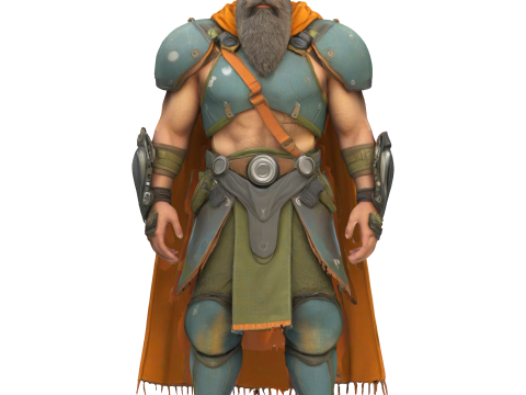 Fantasy Dwarf Warriors Collection - 3D Printable Tabletop Miniatures 3Dプリントモデル