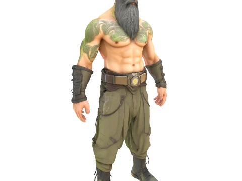 Fantasy Dwarf Warriors Collection - 3D Printable Tabletop Miniatures 3D Print Model