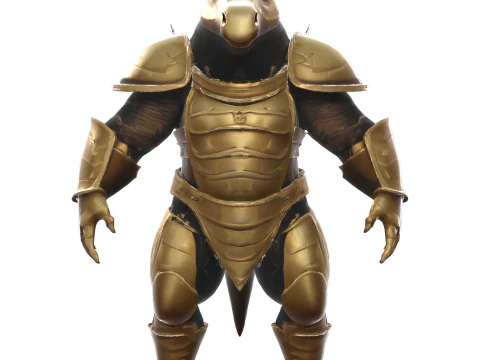 Golden Sentinel Armor Collection 3D Print Model