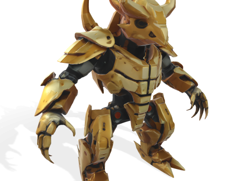Golden Sentinel Armor Collection Modello di stampa 3D