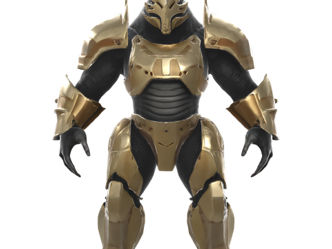 Golden Sentinel Armor Collection Modello di stampa 3D