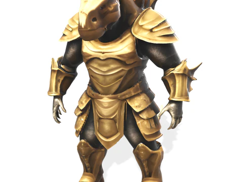 Golden Sentinel Armor Collection 3D Print Model