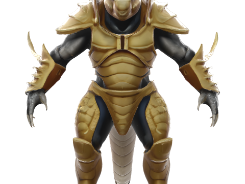 Golden Sentinel Armor Collection Modello di stampa 3D
