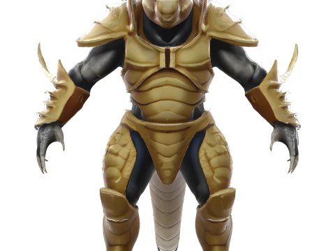 Golden Sentinel Armor Collection 3D Print Model