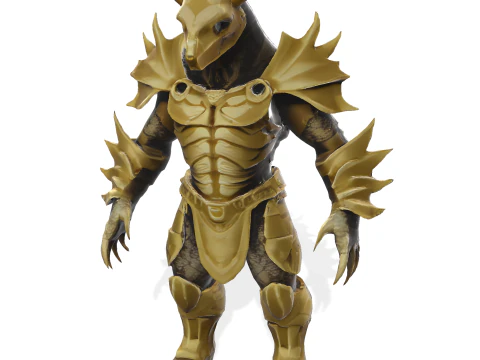 Golden Sentinel Armor Collection 3D Print Model
