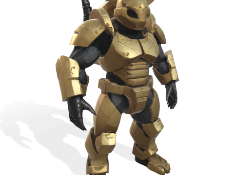 Golden Sentinel Armor Collection Modello di stampa 3D
