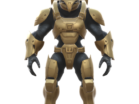 Golden Sentinel Armor Collection Modello di stampa 3D
