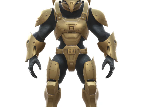 Golden Sentinel Armor Collection 3D Print Model