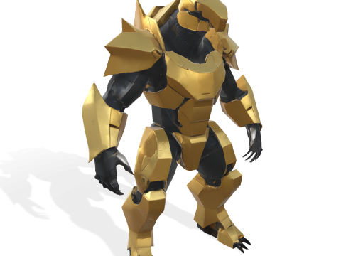 Golden Sentinel Armor Collection Modello di stampa 3D