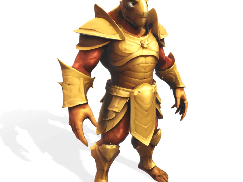 Golden Sentinel Armor Collection 3D Print Model