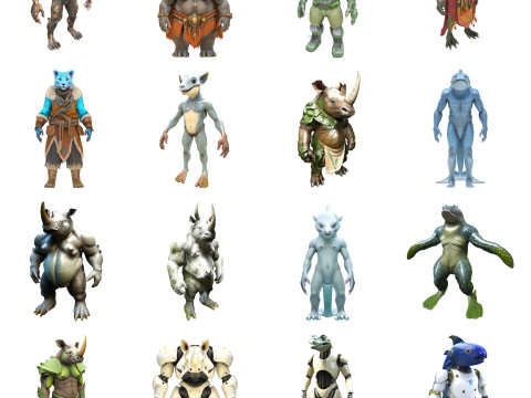 ZooMorphs Fantasy Creature Collection 3D Принт Модель