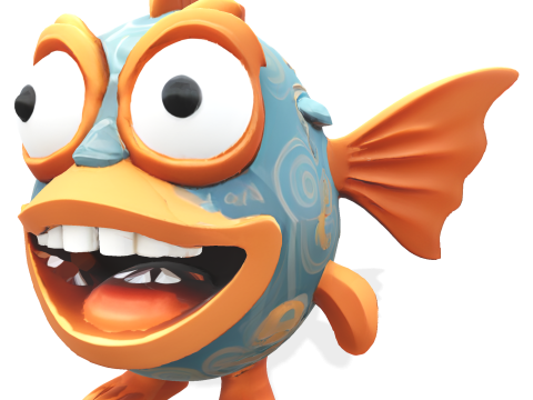 WhimsiFish AI Creature Collection 3D 打印模型