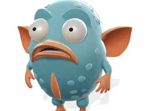 WhimsiFish AI Creature Collection 3D 打印模型