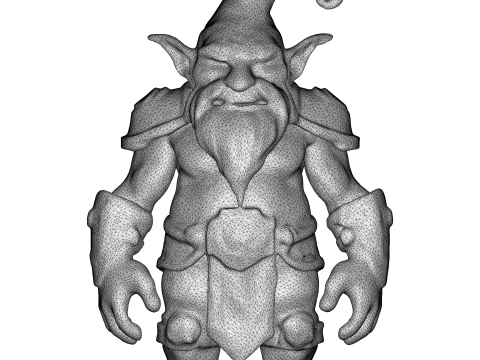 Dwarven Vanguard Full-Body Single-Piece Figurine 3D 프린트 모델