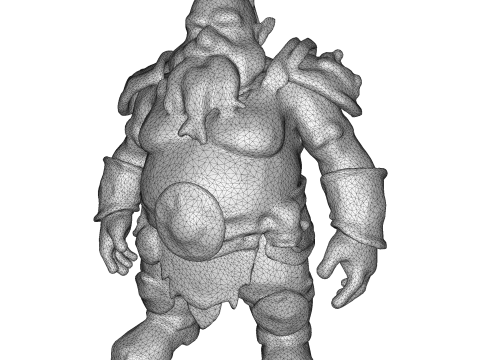 Dwarven Vanguard Full-Body Single-Piece Figurine 3D 프린트 모델
