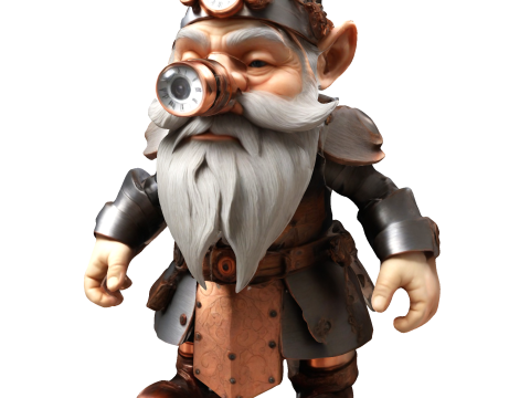 Dwarven Vanguard Full-Body Single-Piece Figurine 3D 프린트 모델