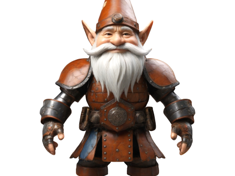 Dwarven Vanguard Full-Body Single-Piece Figurine 3D 프린트 모델