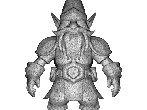 Dwarven Vanguard Full-Body Single-Piece Figurine 3D 프린트 모델