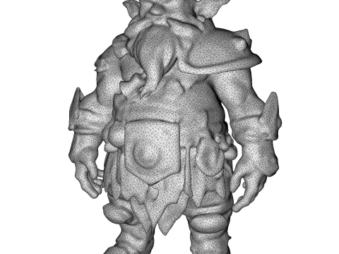Dwarven Vanguard Full-Body Single-Piece Figurine 3D 프린트 모델