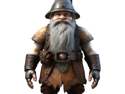 Dwarven Vanguard Full-Body Single-Piece Figurine 3D 프린트 모델