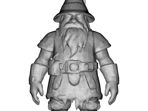 Dwarven Vanguard Full-Body Single-Piece Figurine 3D 프린트 모델
