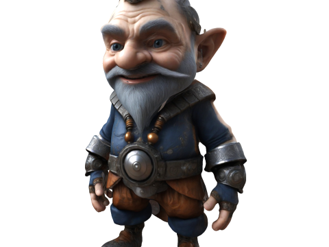 Dwarven Vanguard Full-Body Single-Piece Figurine 3D 프린트 모델