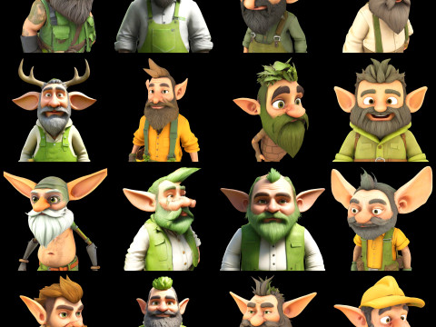 Gnome Squad Garden Guardians 3D प्रिंट मॉडल