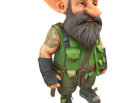 Guardi&otilde;es do Jardim do Esquadr&atilde;o Gnomo Modelo de Impressão 3D