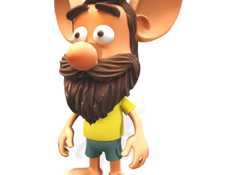 Whimsical Bearded Earthen Sprites 3D Print Model