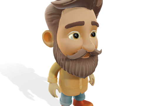 Whimsical Bearded Earthen Sprites 3Dプリントモデル