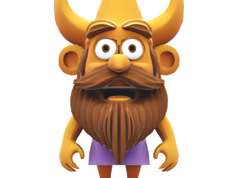 Whimsical Bearded Earthen Sprites 3D Print Model