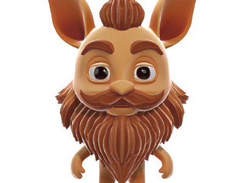 Whimsical Bearded Earthen Sprites 3D Print Model