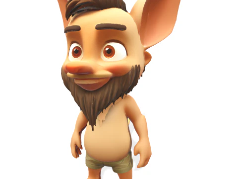 Whimsical Bearded Earthen Sprites 3D Print Model