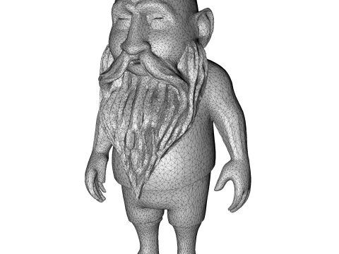 Whimsical Bearded Earthen Sprites 3D Print Model