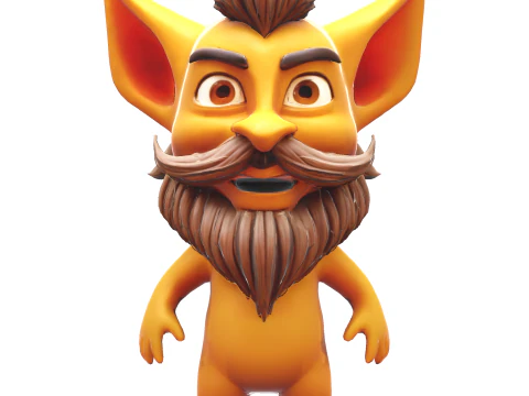 Whimsical Bearded Earthen Sprites 3D Print Model